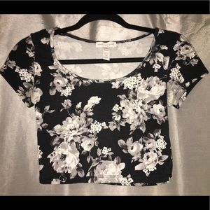 Floral Crop Top Tee